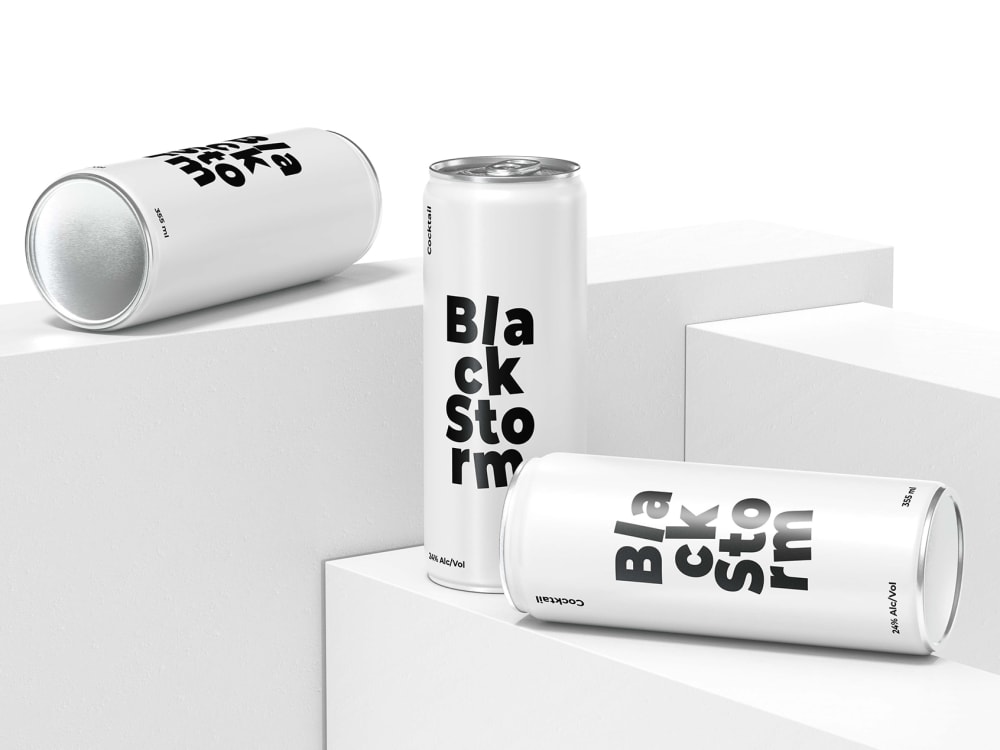 Product Label and Packaging Design Box, Bottle, Chips, Can, Jar