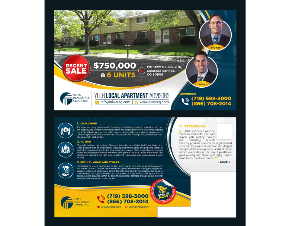 Design direct mail eddm and promotional postcards for you Upwork