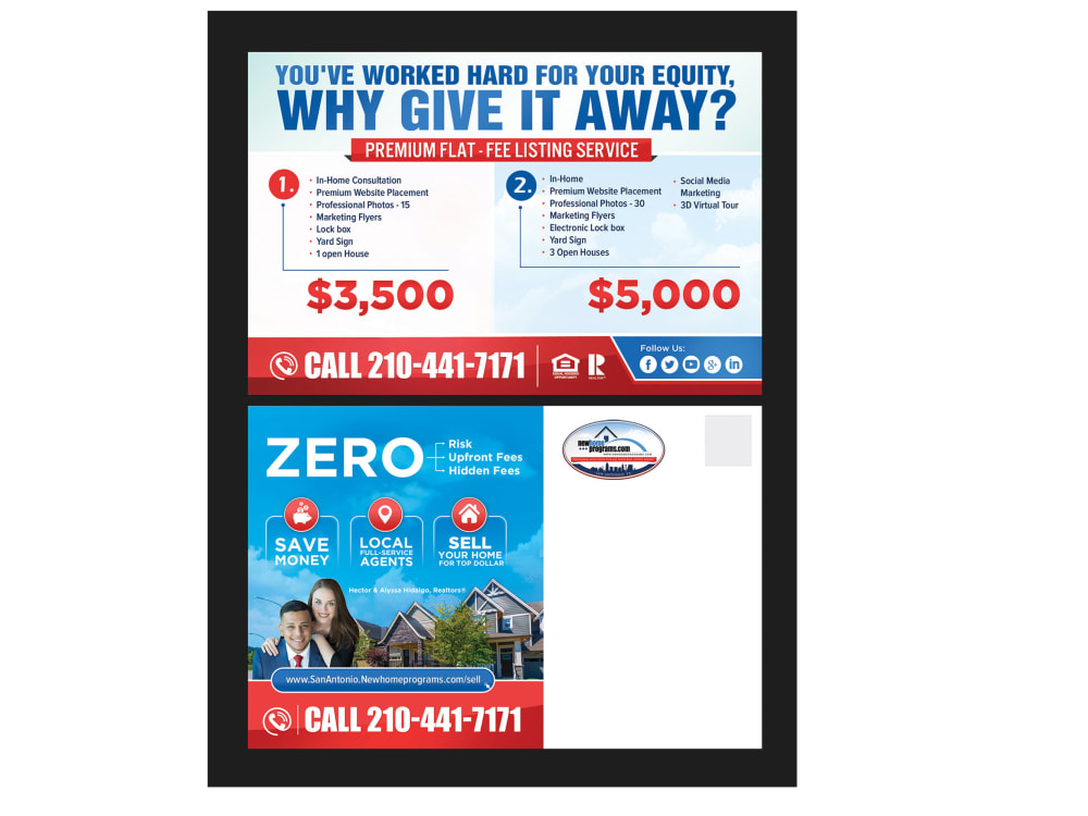 Design direct mail eddm and promotional postcards for you Upwork