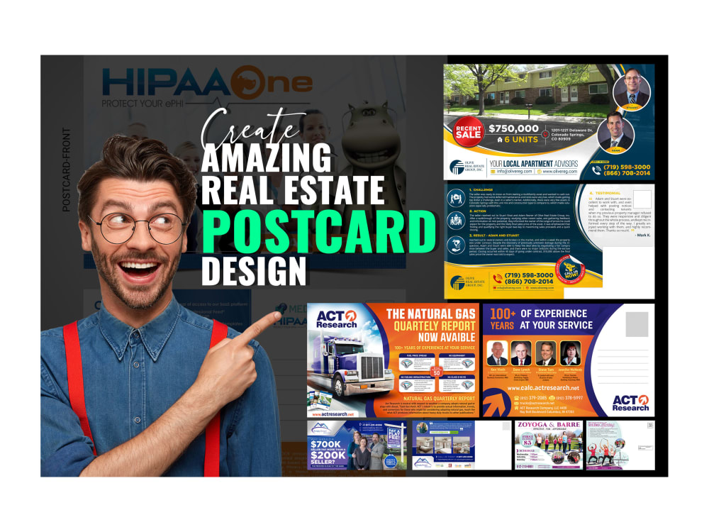 Design direct mail eddm and promotional postcards for you Upwork