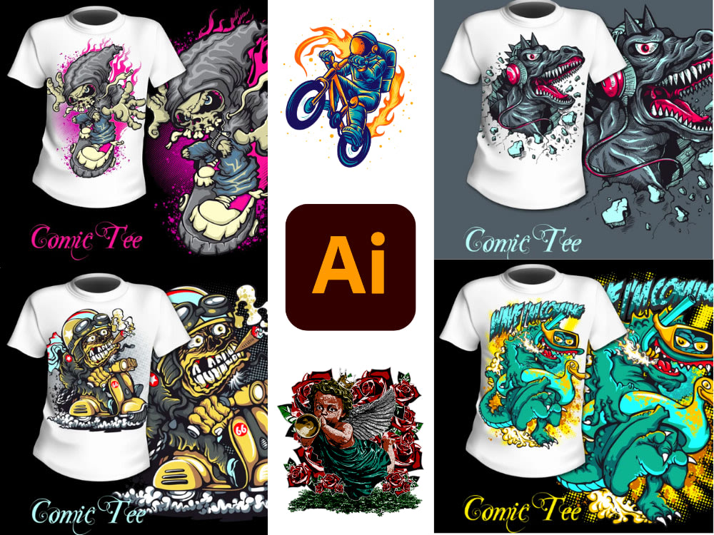 10 Unique Anime T-shirt Design Bundle Graphic by MERCH MARKET · Creative  Fabrica