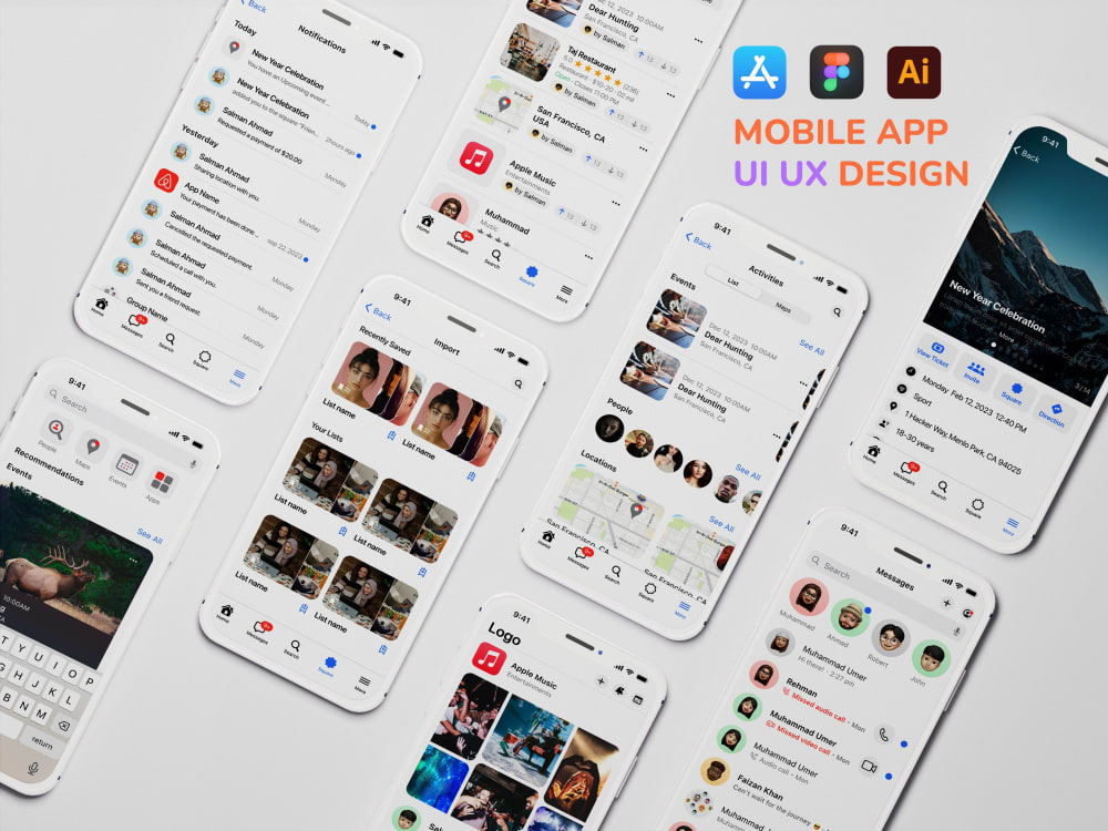 A unique and professional UI UX design of your mobile or web app | Upwork