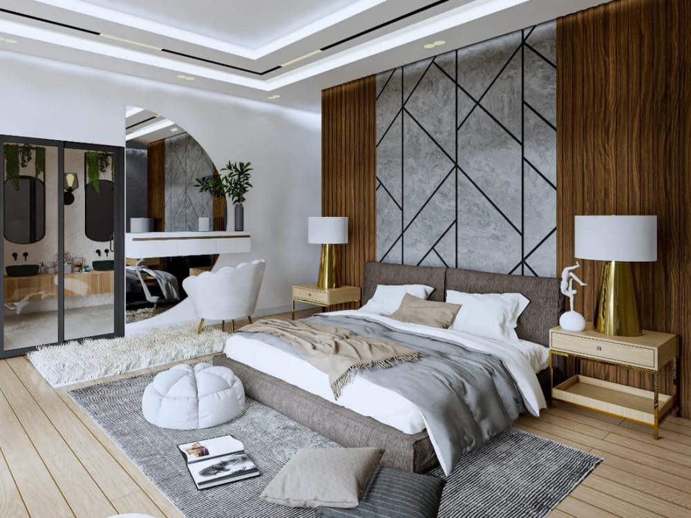 Design of bedroom interior in 3d and render | Upwork