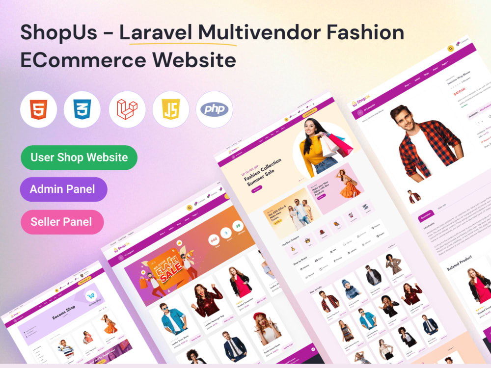 Ecommerce Website Fashionista Shopping Website E Commerce Trending