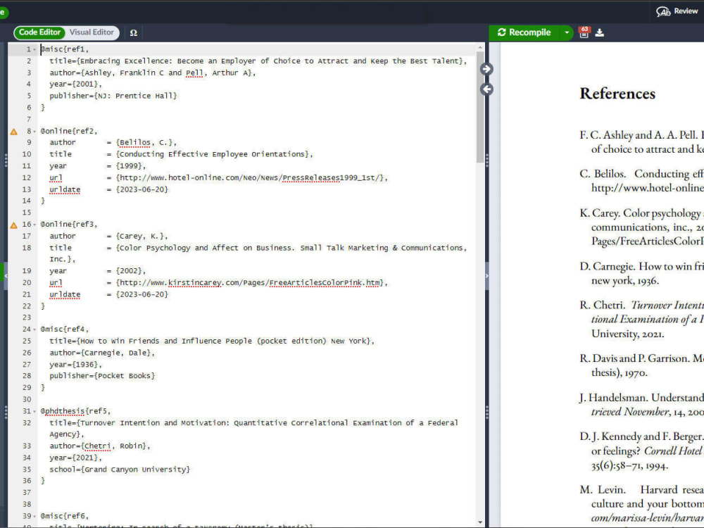 Word to LaTeX Conversion using Overleaf File Conversion PDF Upwork