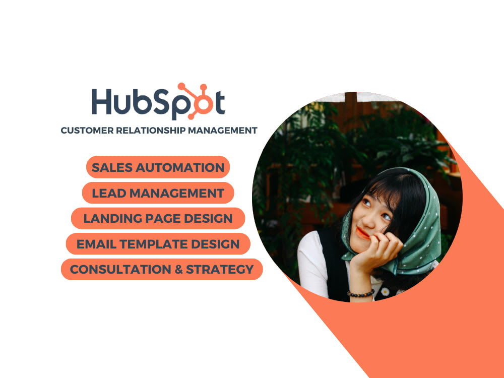 I will set up hubspot CRM, hubspot automation, hubspot landing page