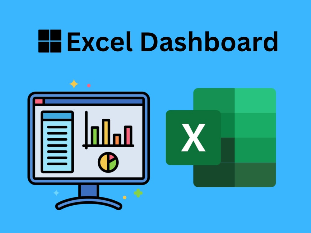 Microsoft Excel interactive dashboard, KPIs, Charts, Data Visualization Upwork