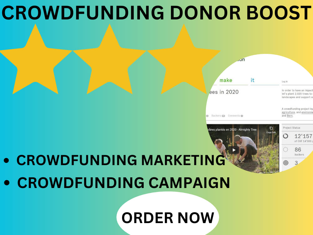 10m Donors Crowdfunding Marketing Campaign,INDIEGOGO, GOFUNDME Campaign
