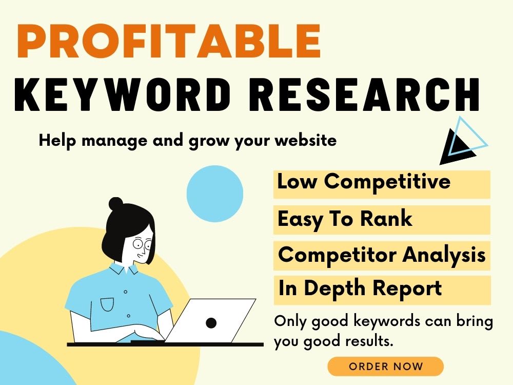 Best Profitable SEO Keyword Research Competitors Analysis Upwork