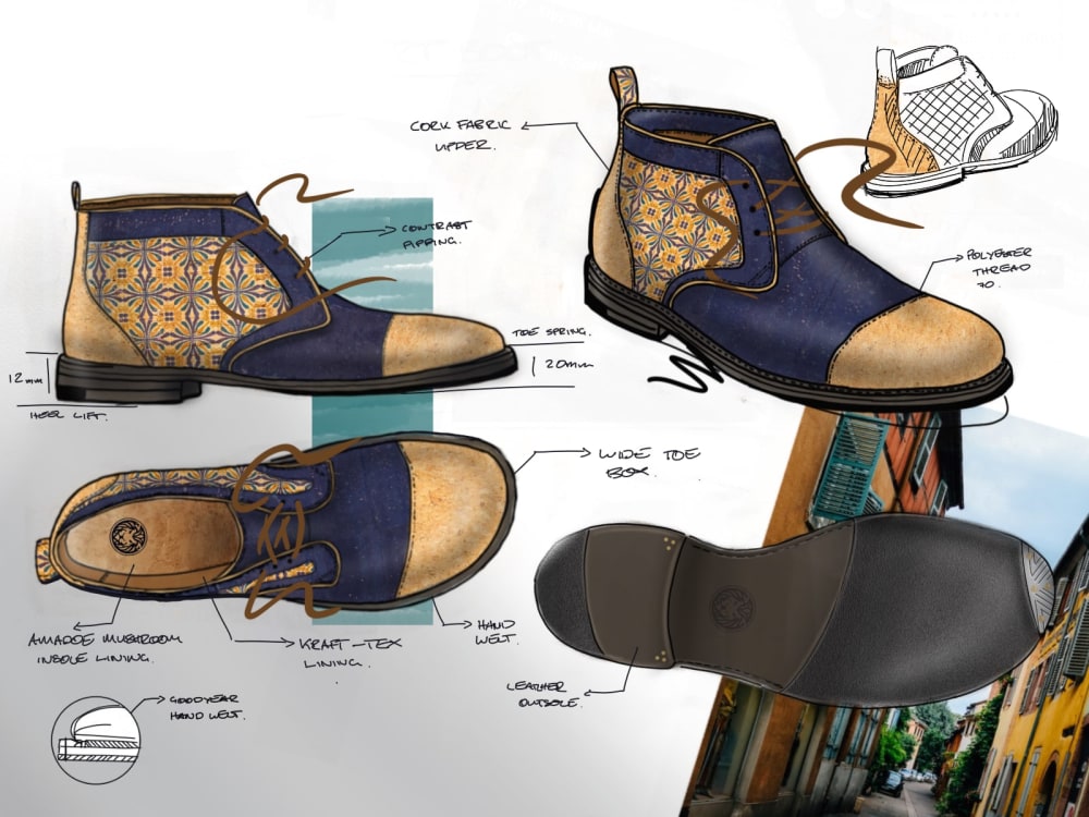 Bespoke footwear concept design boot, sneaker, formal or casual Upwork