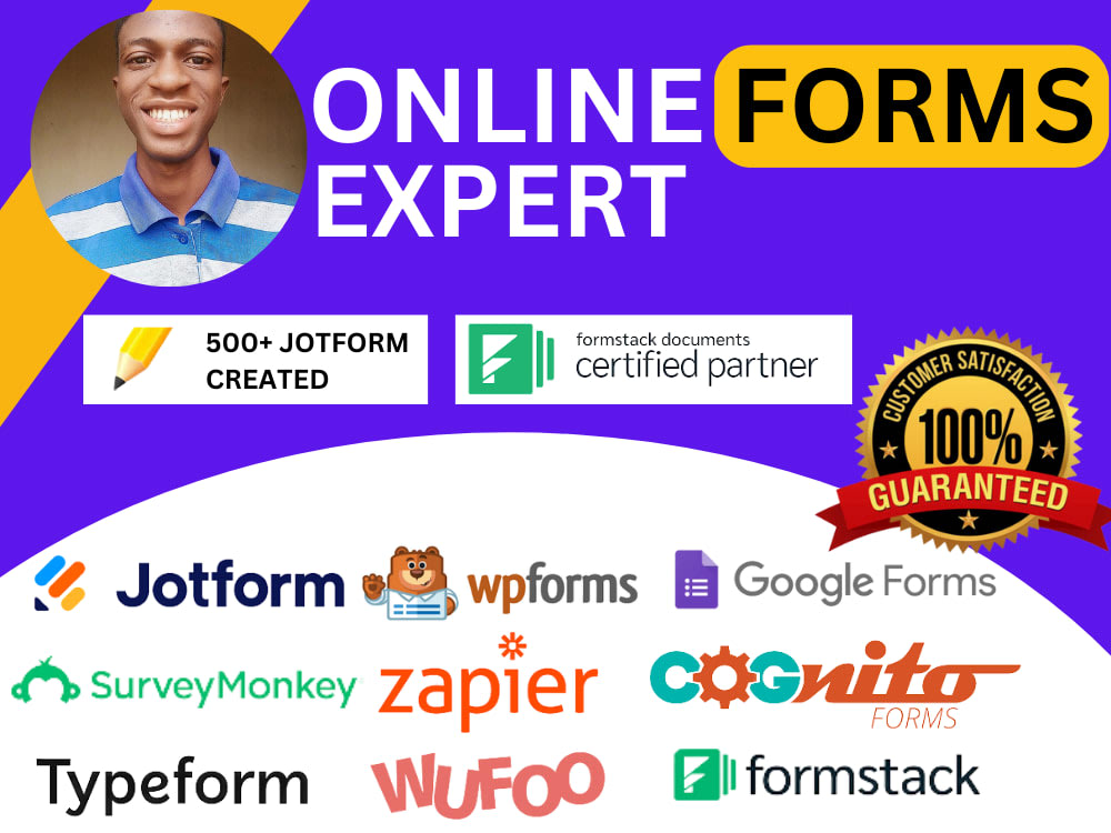 Responsive Jotform, Surveymonkey, Typeform, Formstack, Google Forms