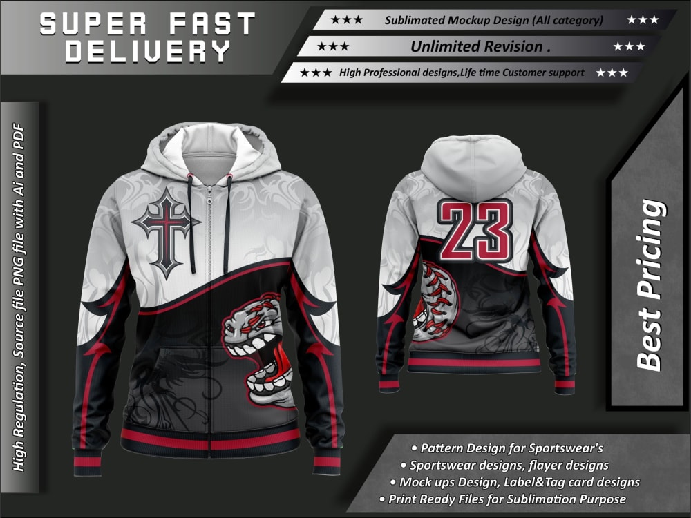 Premium Sublimated Hoodie Designs and High-Quality Clothing