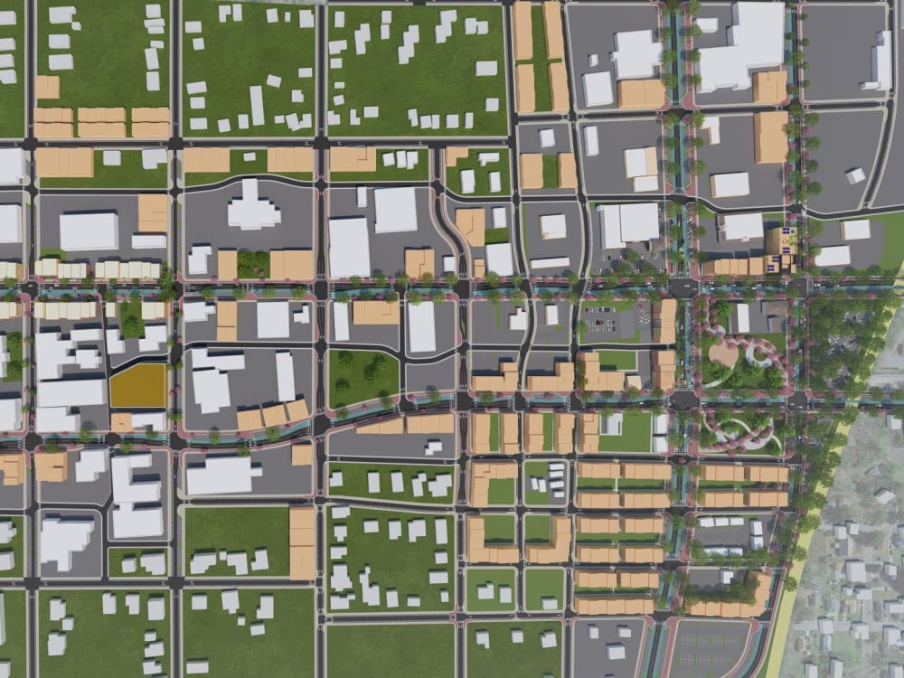 The 3D model based on Google Maps' location | Upwork