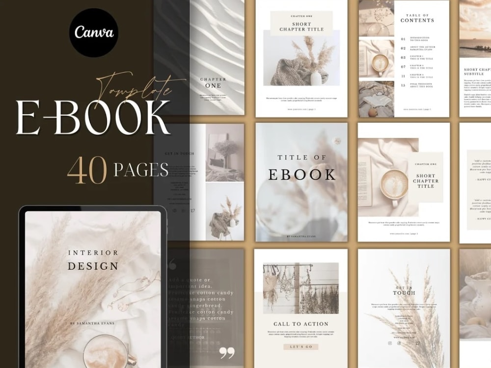 A 40 pages of E-book canva templates | Upwork