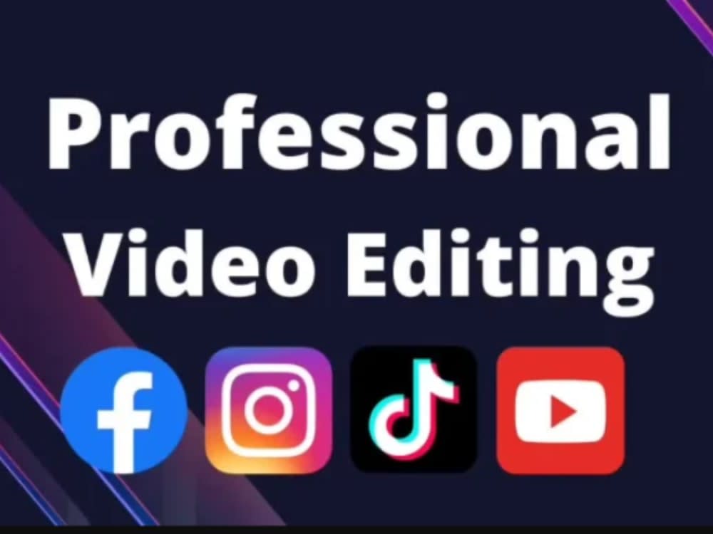Video editing for tiktok, , facebook, instagram