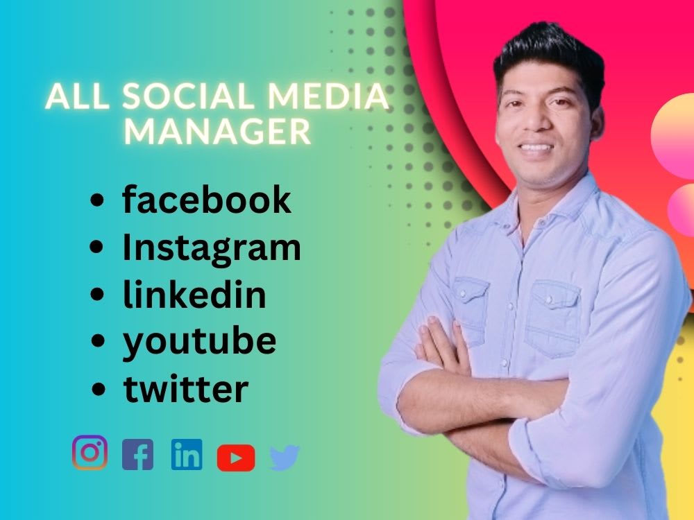 A social media manager Upwork