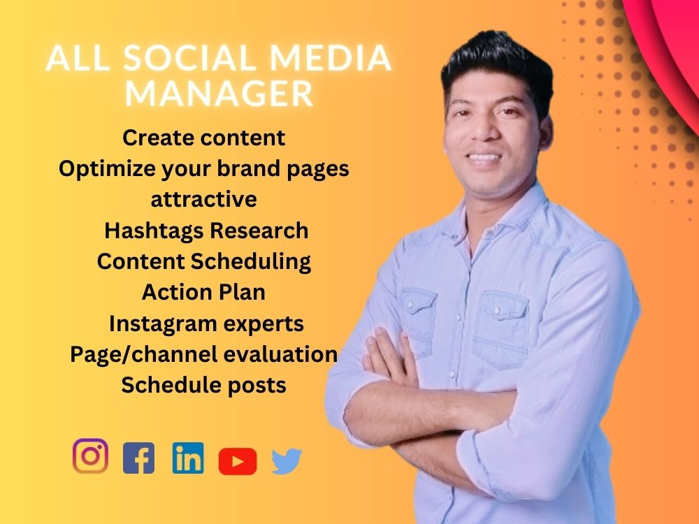 A social media manager Upwork