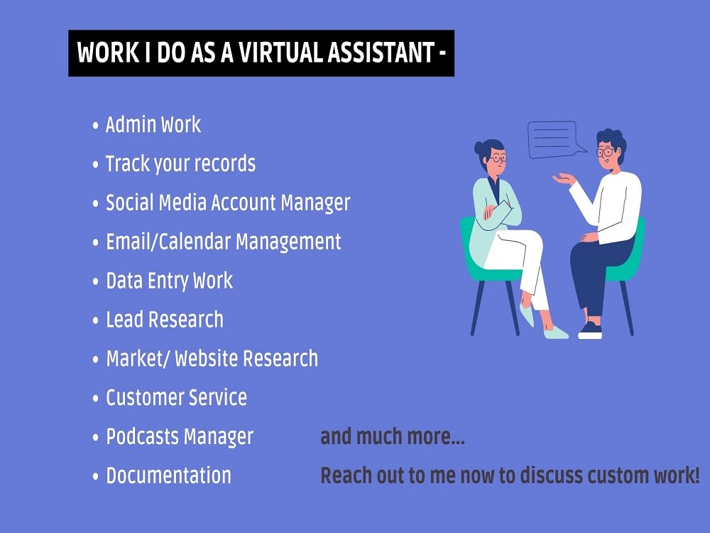 A amazing Virtual Personal Assistant and Administrative Services | Upwork