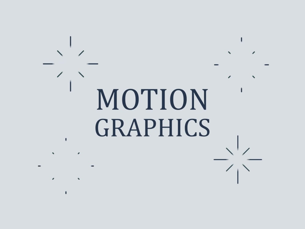 Motion graphics title or logo animation Upwork