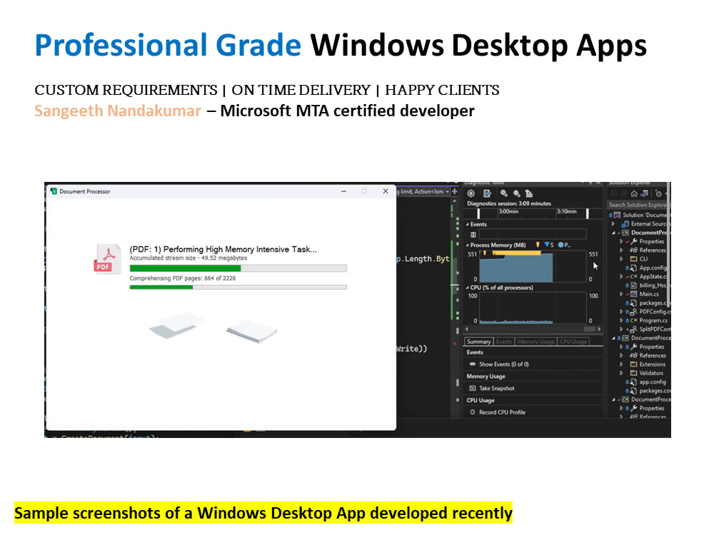 Powerful Windows Desktop App Upwork
