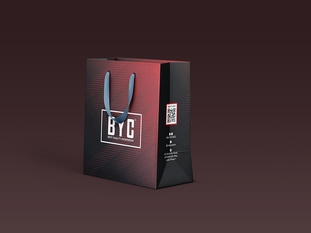 Shopping bag, paper bag design Upwork