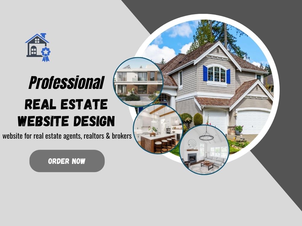 Real Estate Agent site Realtor Broker website design using