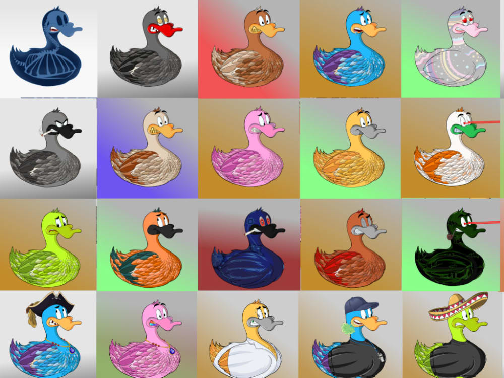 NFT art, NFT collection for opensea shop Upwork