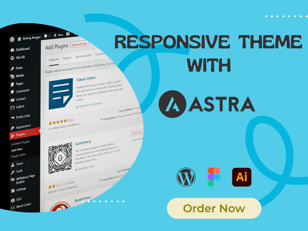 WordPress website Using Astra Pro Theme | Upwork