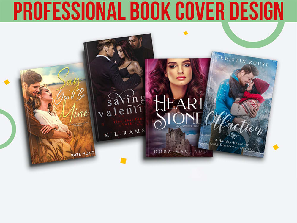 Book cover design, ebook cover, amazon KDP cover with 3d mockup Upwork