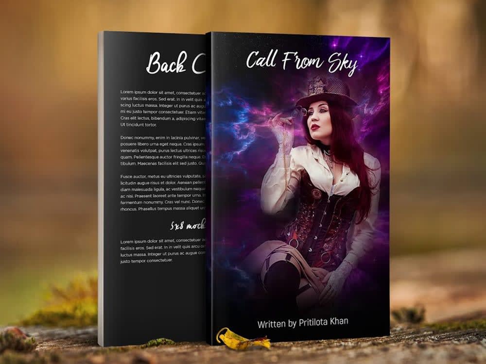 Book cover design, ebook cover, amazon KDP cover with 3d mockup Upwork