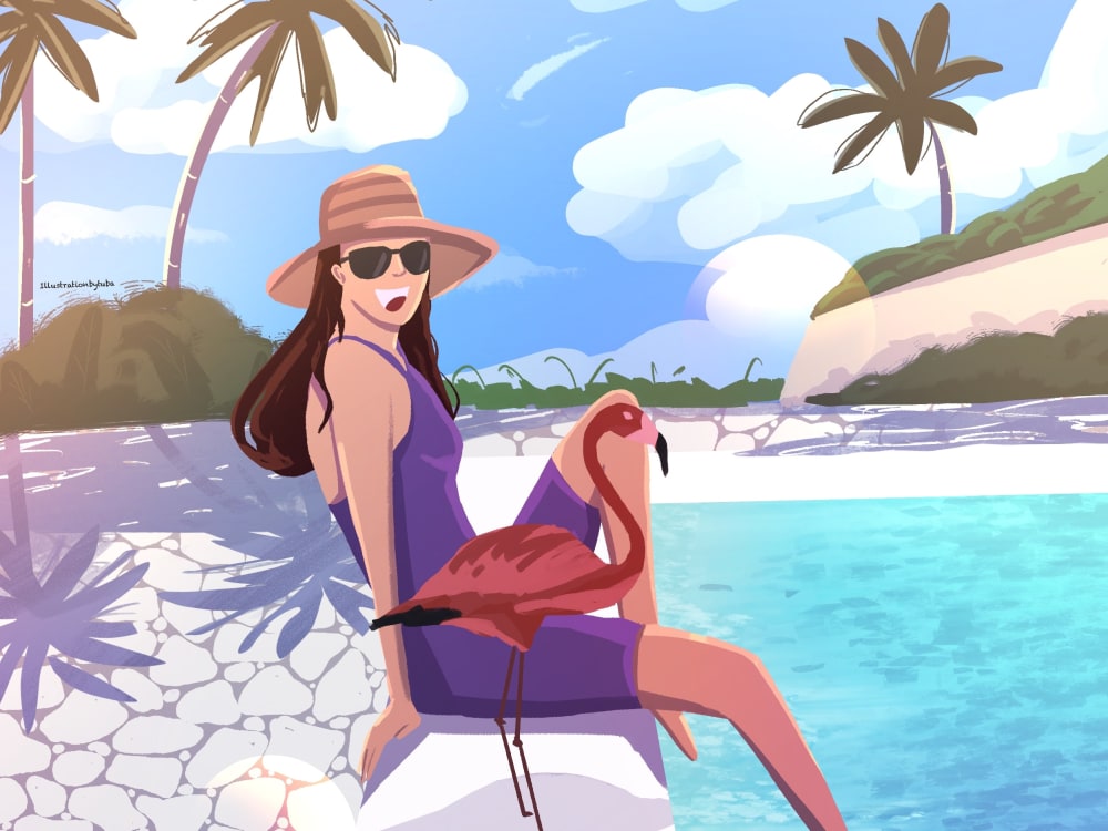 Free Animated Beach Background - Download in Illustrator, EPS, SVG, JPG, GIF,  PNG, After Effects