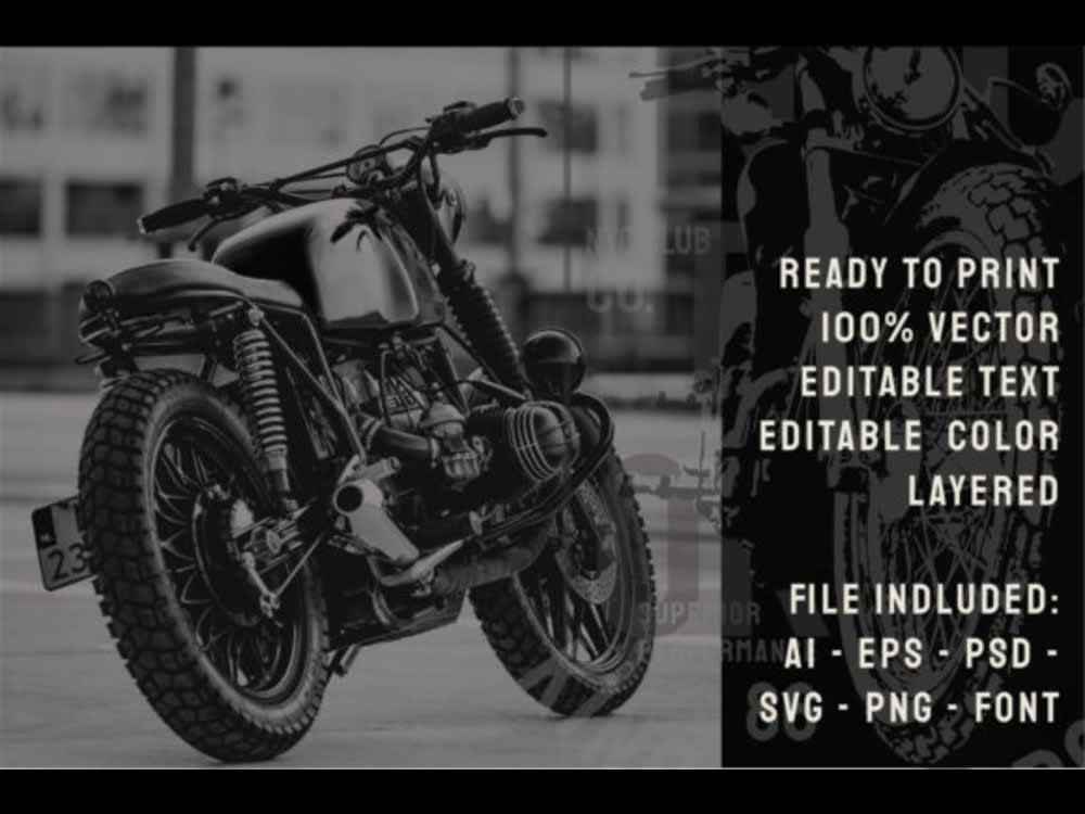 A Fantastic Vintage Motorcycle T-shirt Design Bundle | Upwork