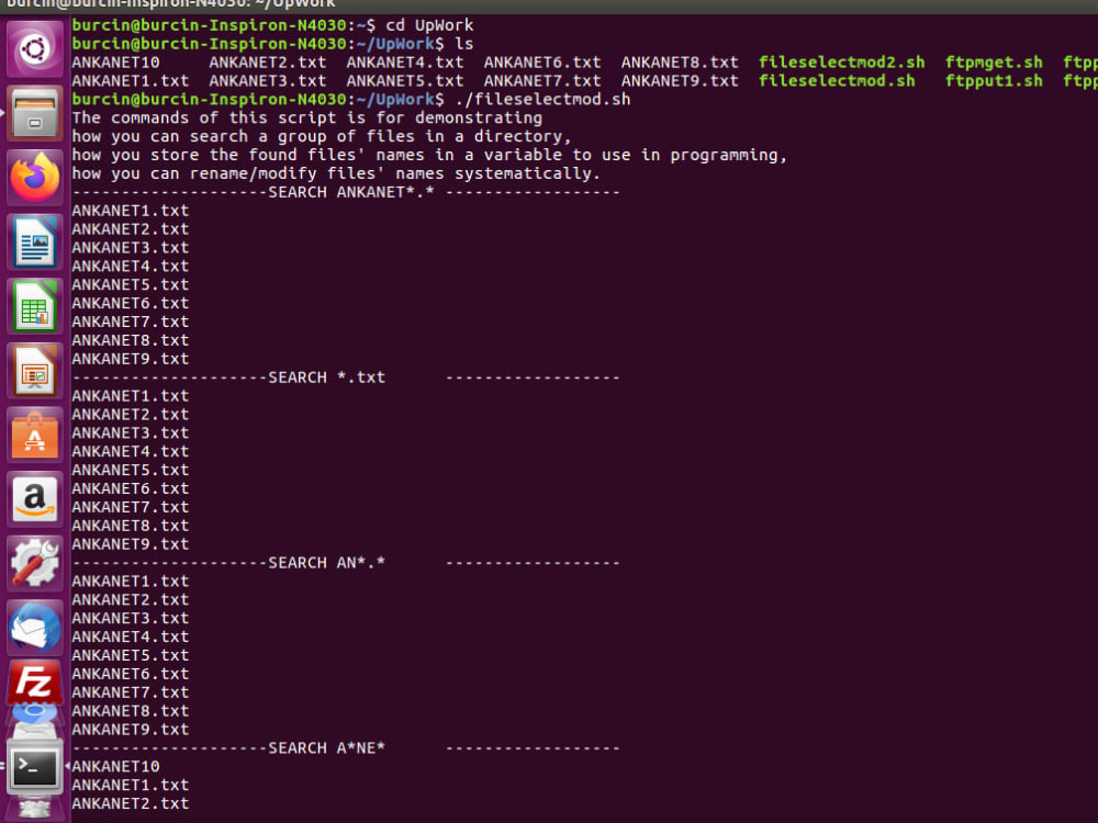 Tested Linux Bash Scripts to Upload Multi Files to FTP Server | Upwork
