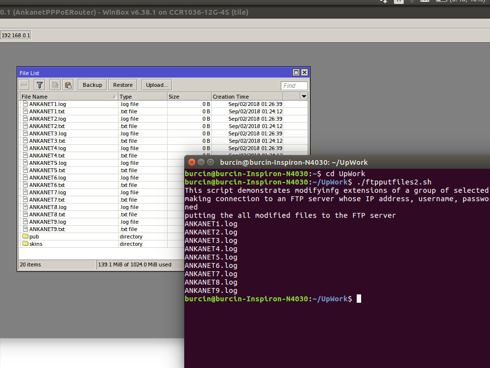 Tested Linux Bash Scripts to Upload Multi Files to FTP Server | Upwork