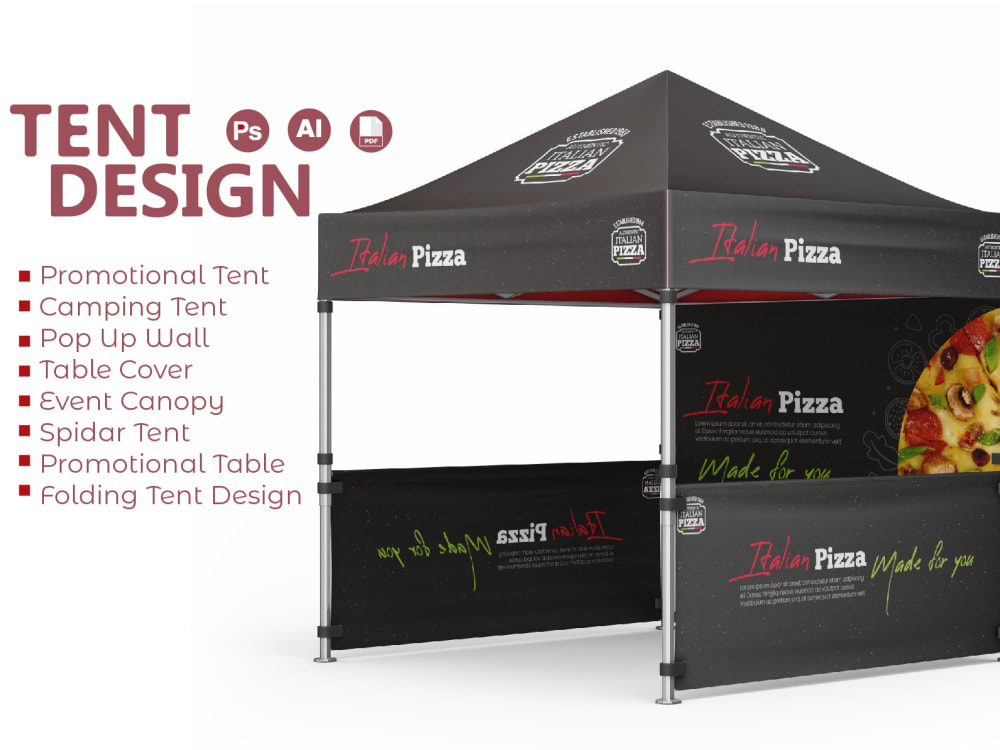 Portable Canopy Tent with Rollup Stand & Table Cover