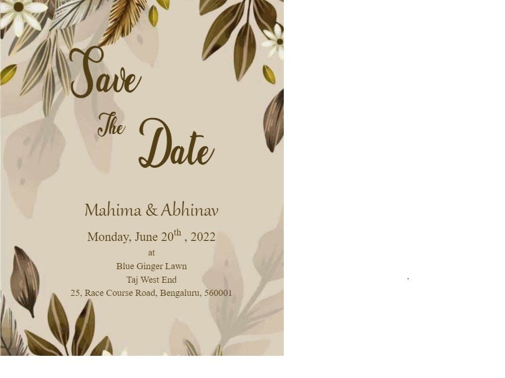 A beautiful Wedding Monogram Logo and Invitations