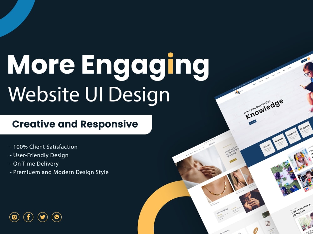 Modern website and landing page UI UX Design in Figma Upwork