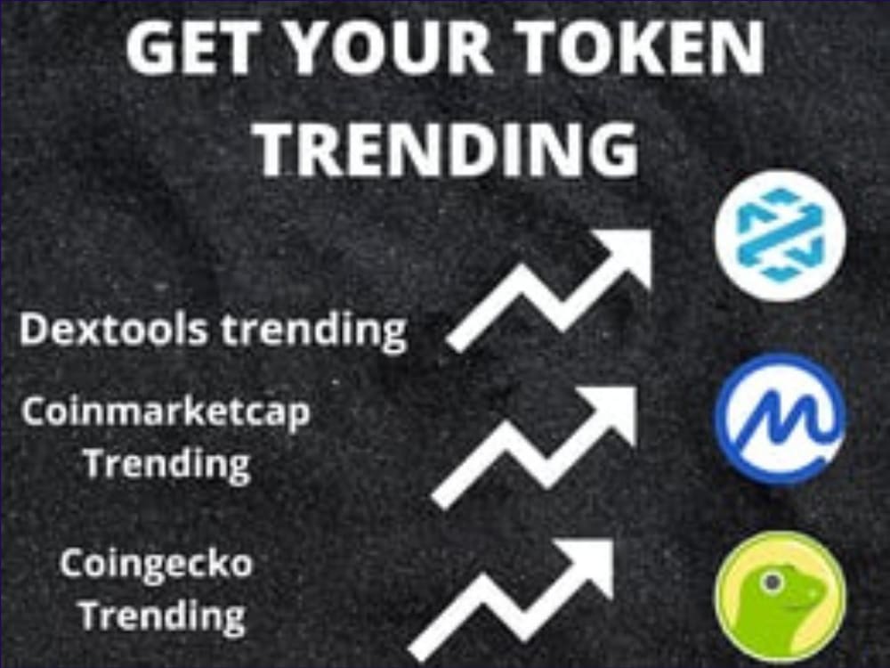 Your Token Trending On Dextools Coinmarketcap Coingecko And Pink Sale Upwork