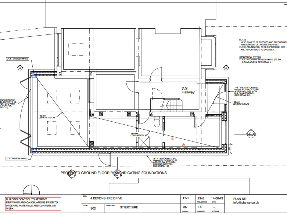 Structural calculations and drawings for building control approval Upwork