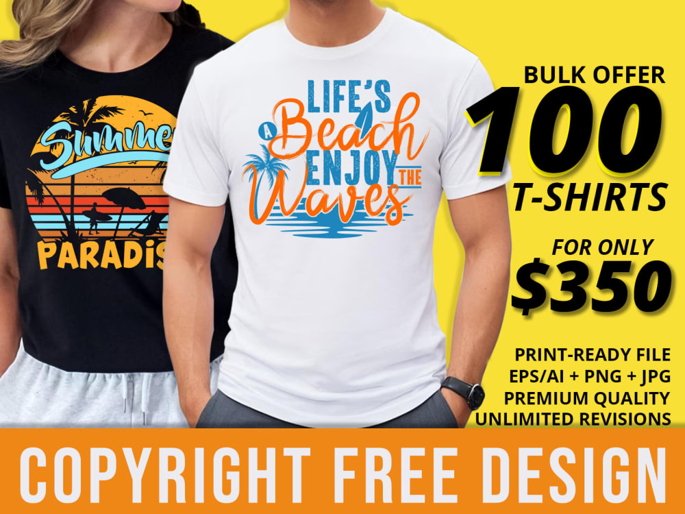 Graphic and typography t-shirt design bulk t-shirt merchandise design ...