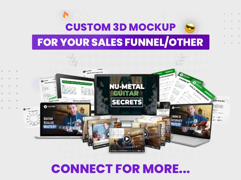 A realistic 3d mockup for a course that sells like crazy! | Upwork