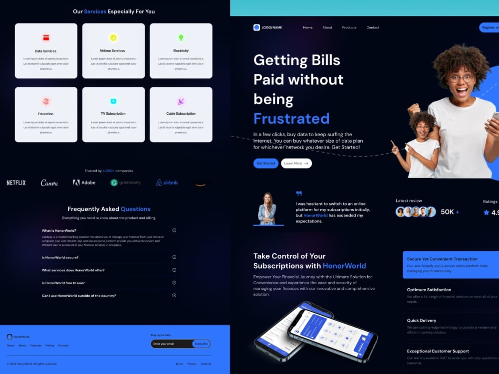 A UI/UX that not only looks great but delivers a seamless user ...