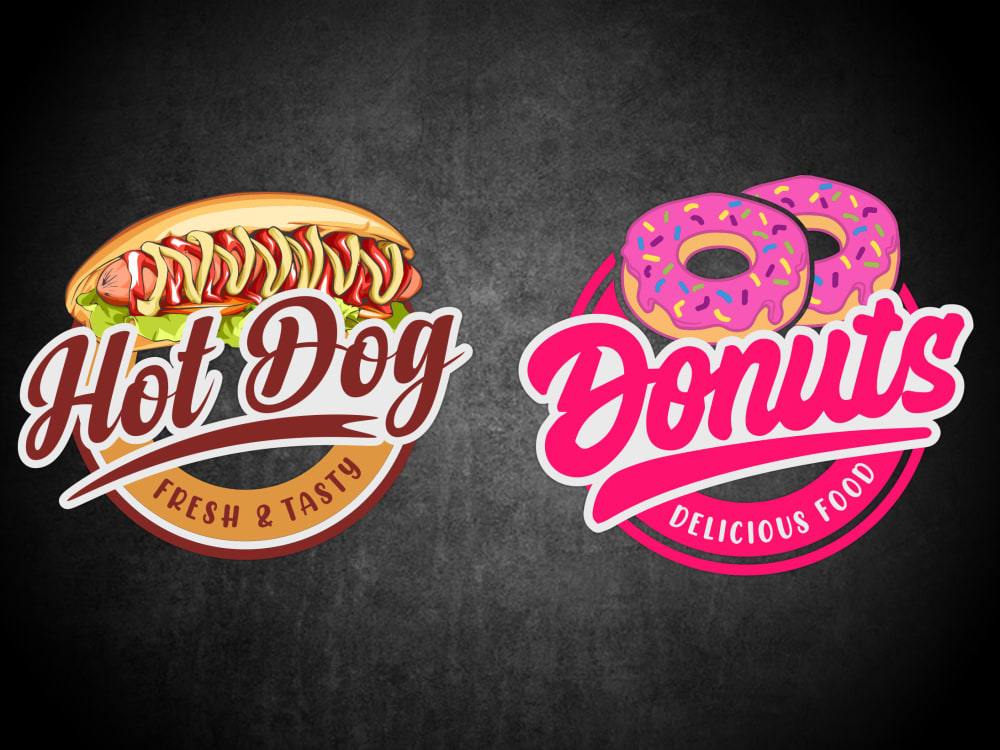 Pizza, burger, grill, kebab, taco, bbq and restaurant logo Upwork