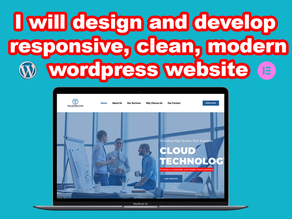 A responsive WordPress website using Elementor Pro for your business ...