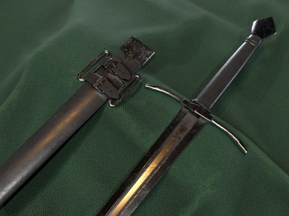 Low poly weapon model with texture | Upwork