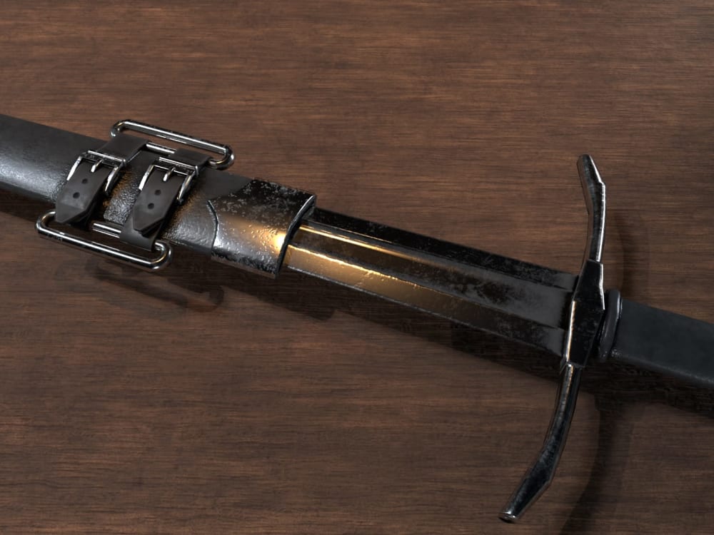 Low poly weapon model with texture | Upwork