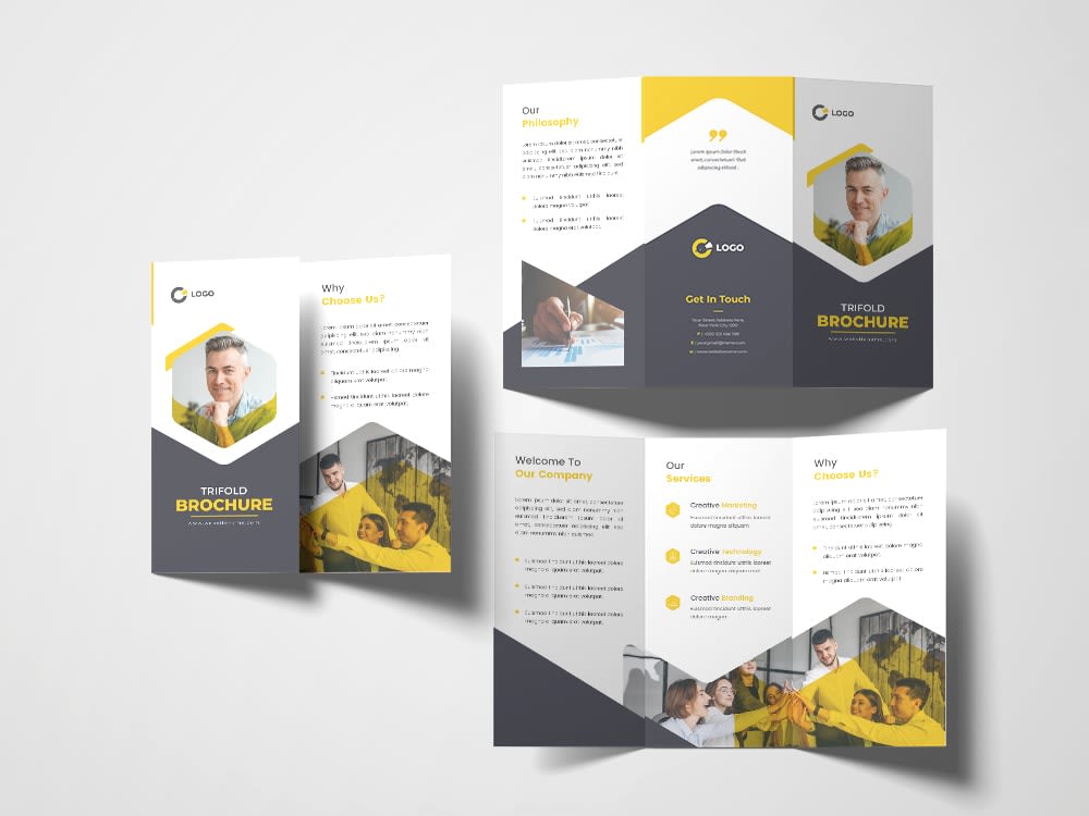 A professional bifold trifold brochure design | Upwork