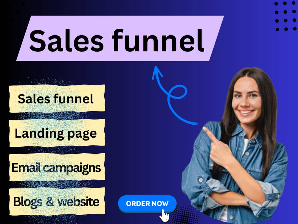 A promoted sales funnel Upwork