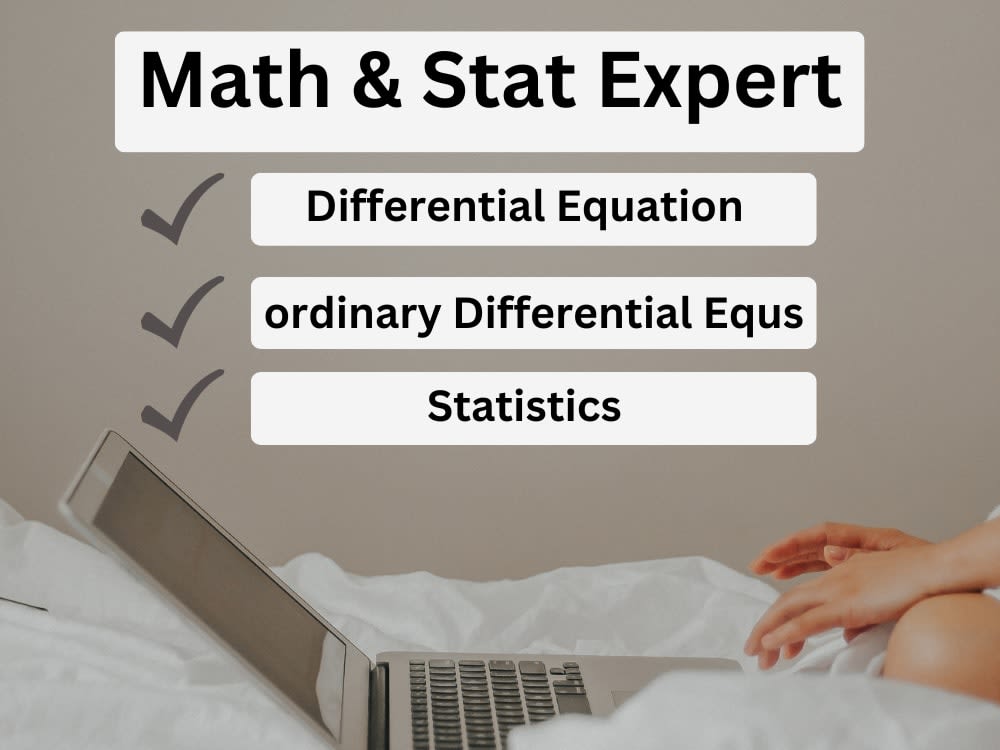 Tutoring in differential equation and statistics. Upwork