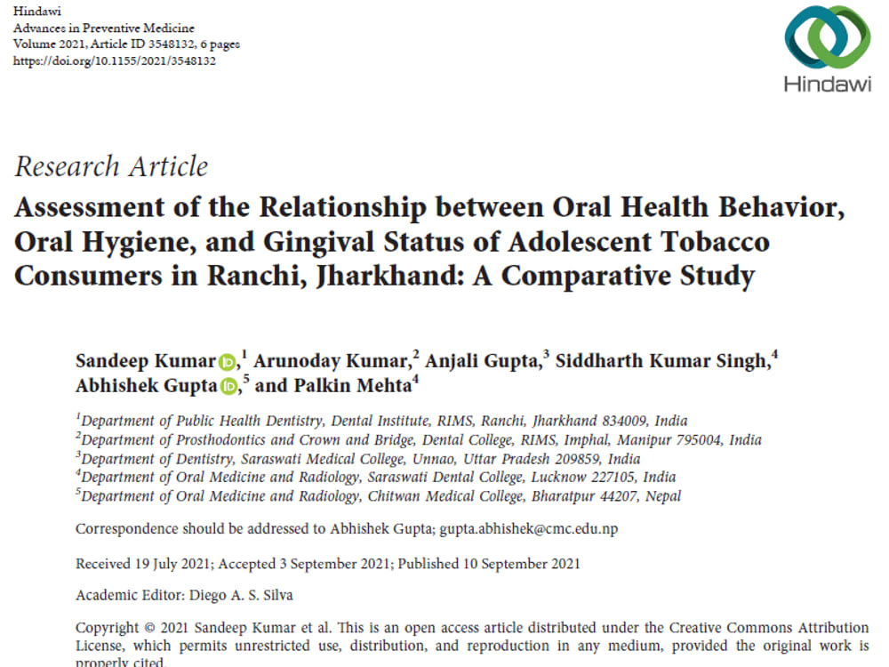Manuscript for Dental Journals PubMed/Scopus/Peerreviewed (Q1Q4) Upwork